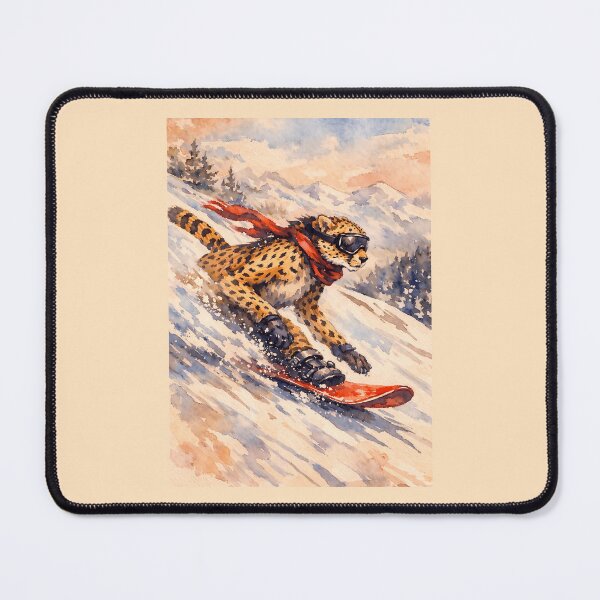 Item preview, Snowboarding Cheetah designed and sold by Sarcastic designs.