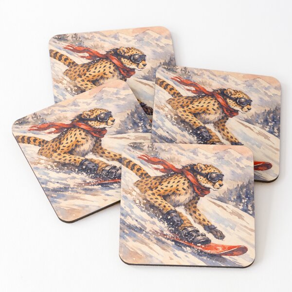 Item preview, Snowboarding Cheetah designed and sold by Sarcastic designs.