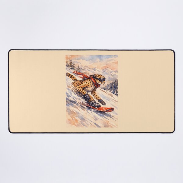 Item preview, Snowboarding Cheetah designed and sold by Sarcastic designs.