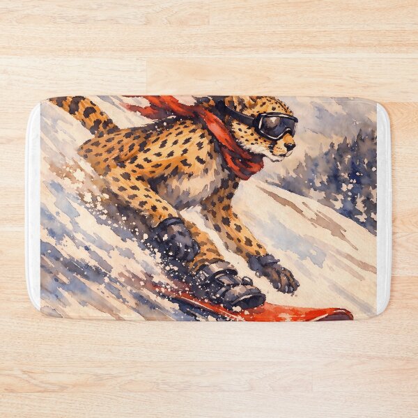 Item preview, Snowboarding Cheetah designed and sold by Sarcastic designs.