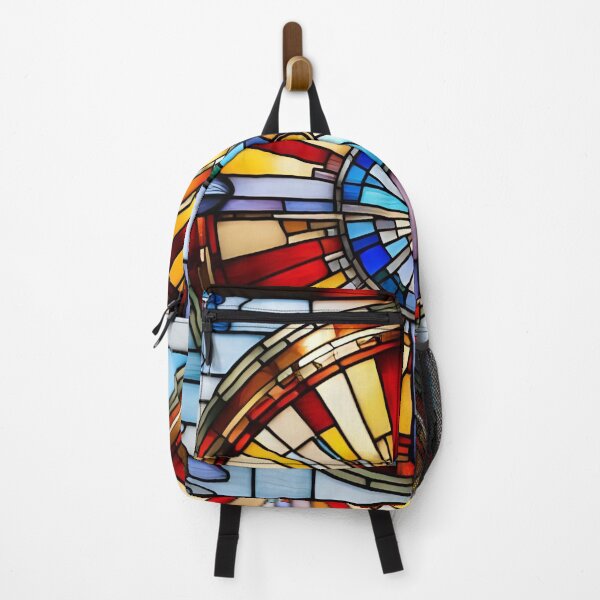 Item preview, Radiant Circular Stained Glass Design – Geometric Sacred Light Art designed and sold by Spectrum Art Gallery.