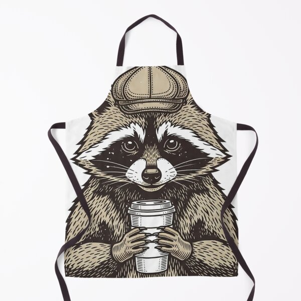 Item preview, Coffee First – Vintage Raccoon Logo designed and sold by Pollock.