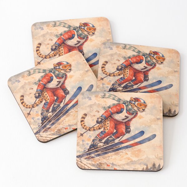 Item preview, Cheetah Ski Jumping designed and sold by Sarcastic designs.