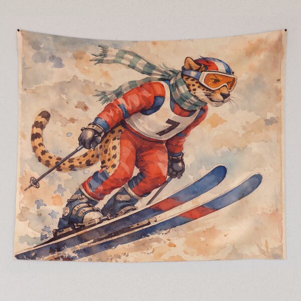 Item preview, Cheetah Ski Jumping designed and sold by Sarcastic designs.