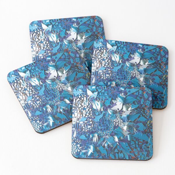 Item preview, Frost- Floral Abstract Mosaic Collage designed and sold by adel8ide.