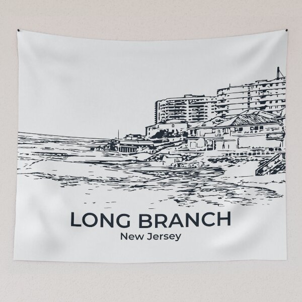 Item preview, Long Branch - New Jersey designed and sold by Lakeric Cityscapes.