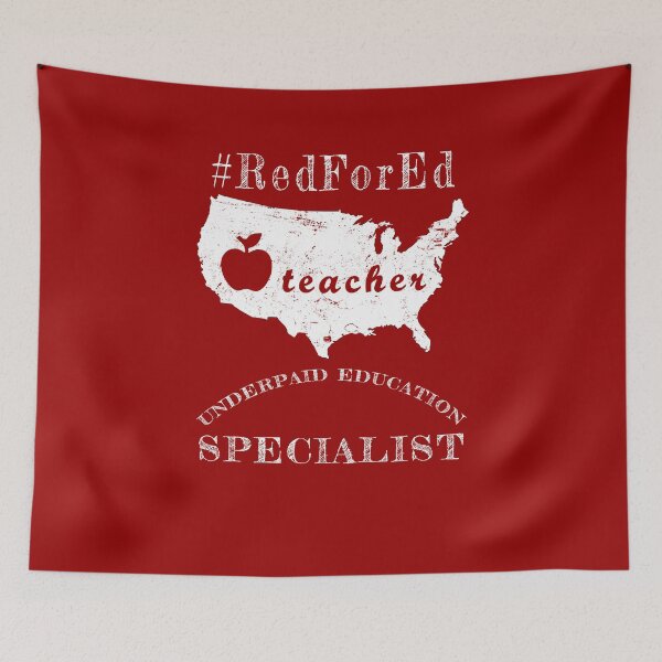 Item preview, Back To School Underpaid Teacher RedForEd Education Specialist Support designed and sold by Basti09.