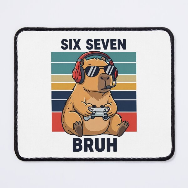 Artikelvorschau, sechs sieben Bruder Capybara Meme entworfen und verkauft von VividDripCo.