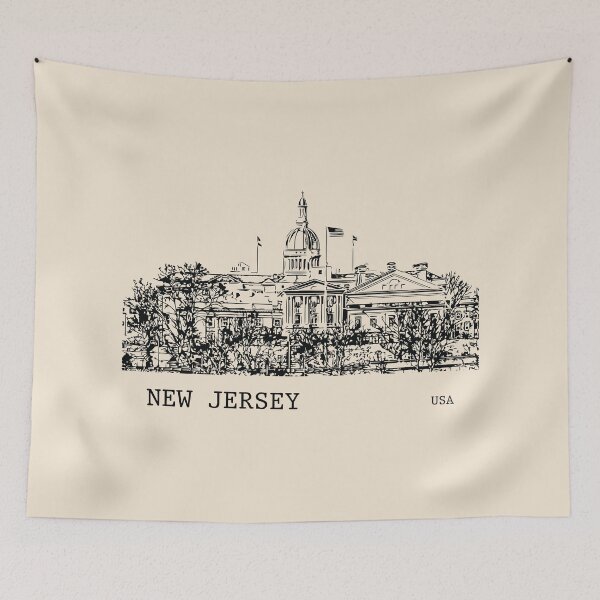 Item preview, New Jersey State USA designed and sold by Lakeric Cityscapes.