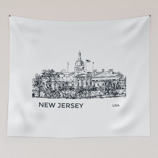 Item preview, New Jersey State USA designed and sold by Lakeric Cityscapes.
