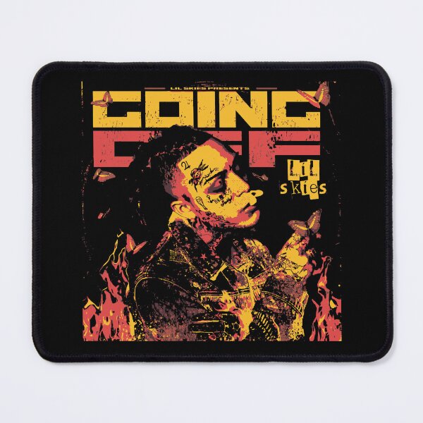 Item preview, Lil Skies Coin Flip Hip Hop Fire Portrait Art designed and sold by ftamwb.