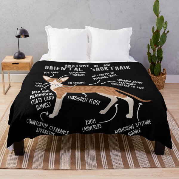 Item preview, Red Tabby Oriental Shorthair Cat Anatomy designed and sold by Clara Hollins.