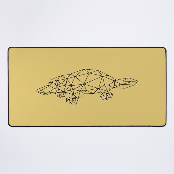 Item preview, Dark Geometric Platypus for light backgrounds designed and sold by WhiskerAccords.