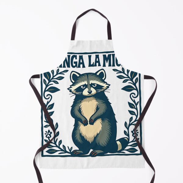 Item preview, Chinga La Migra floral Raccoon - Abolish ICE Protest designed and sold by The Grumpy Pet Club.