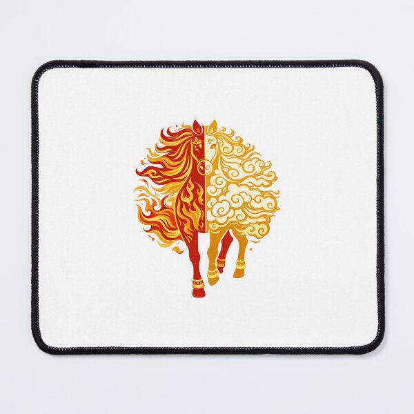 Item preview, Auspicious Dual Flame Fire Horse designed and sold by Vendeloc.