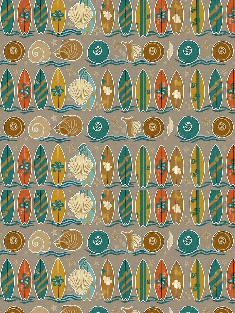 Thumbnail 3 of 3, Scarf, Beach Pattern designed and sold by SaltCraft.