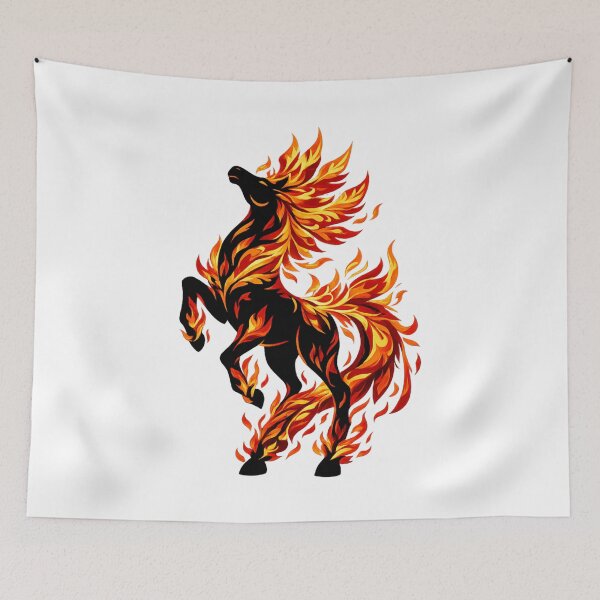 Item preview, Inferno Rearing Fire Horse designed and sold by Vendeloc.