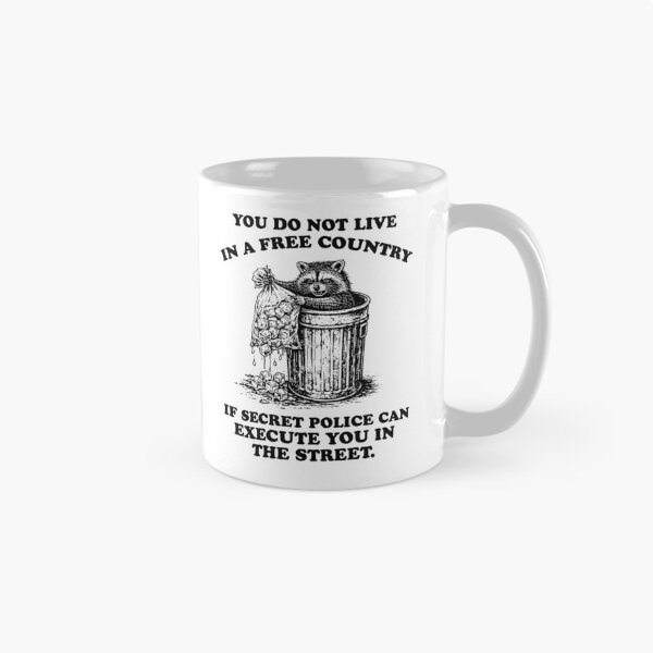 Item preview, Raccoon ABOLISH ICE : You do not live in a free country if secret police can execute you in the street designed and sold by RandyHaskins.