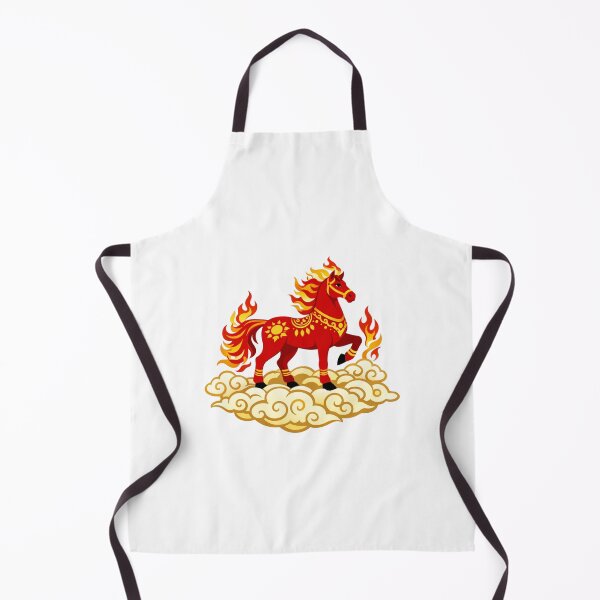 Item preview, Auspicious Fire Horse on Clouds designed and sold by Vendeloc.