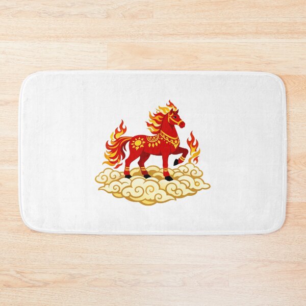 Item preview, Auspicious Fire Horse on Clouds designed and sold by Vendeloc.
