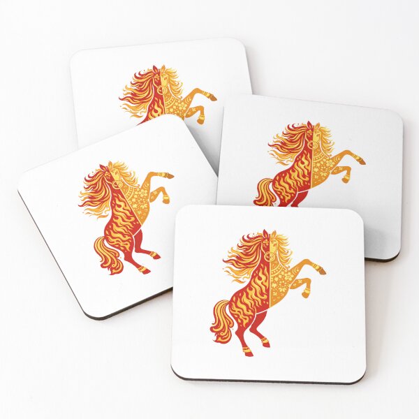 Item preview, Dual Flame Fire Horse Zodiac designed and sold by Vendeloc.