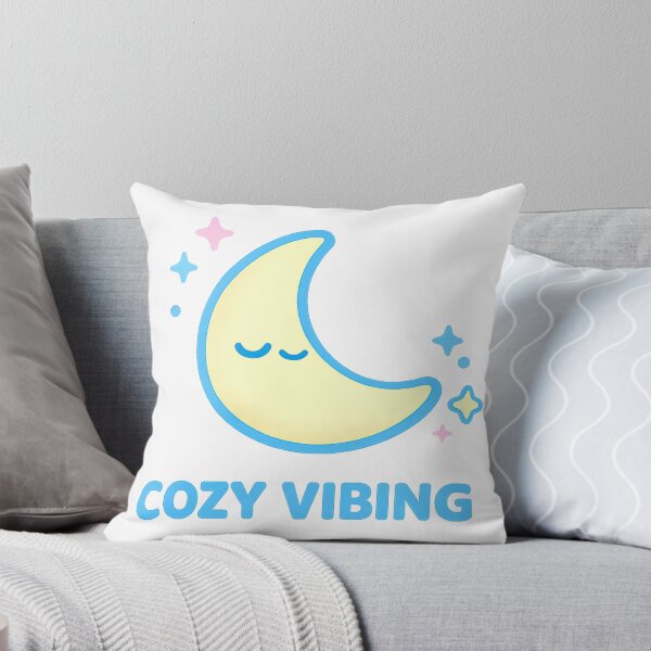 Item preview, Cozy Vibing – Cute Kawaii Sleepy Moon With Stars designed and sold by ImagenFusionP.
