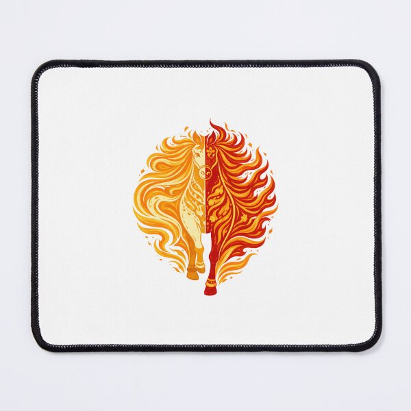 Item preview, Dual Flame Fire Horse Emblem designed and sold by Vendeloc.