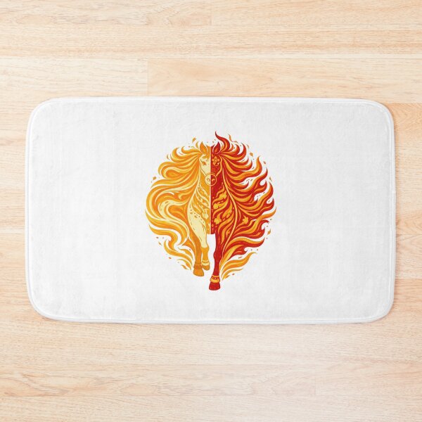Item preview, Dual Flame Fire Horse Emblem designed and sold by Vendeloc.