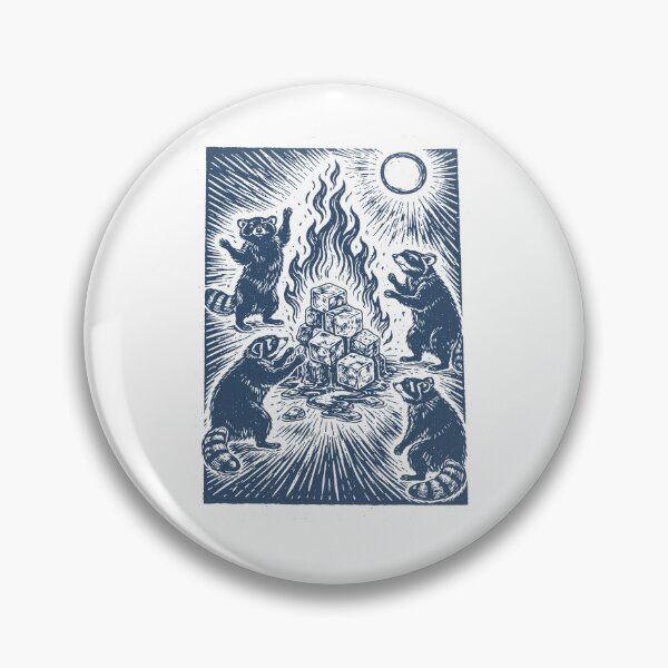 Item preview, Raccoon Bonfire Melt Ice, No Words Subtle Anti-ICE designed and sold by RandyHaskins.