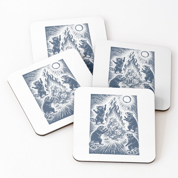 Item preview, Raccoon Bonfire Melt Ice, No Words Subtle Anti-ICE designed and sold by RandyHaskins.