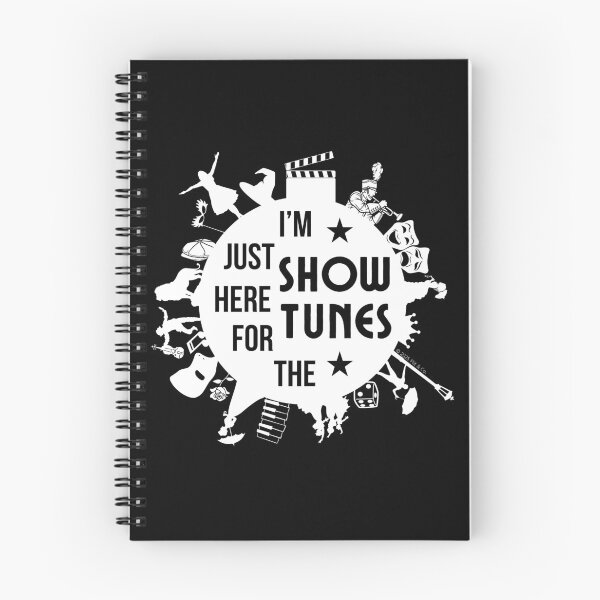 Item preview, I'm Just Here for The Showtunes - White/Black designed and sold by Flit & Co..