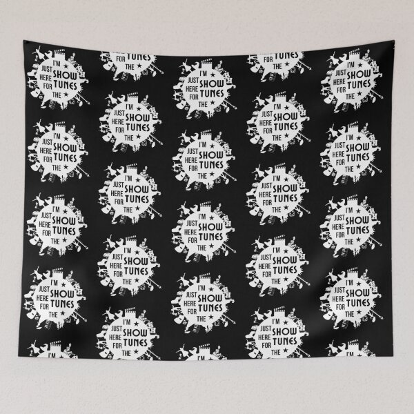 Item preview, I'm Just Here for The Showtunes - White/Black designed and sold by Flit & Co..