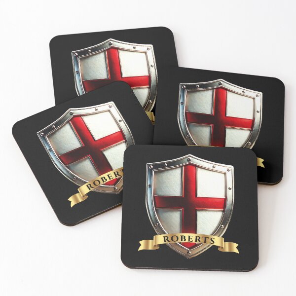 Item preview, Roberts English Shield  St George Cross with Bold Name Banner designed and sold by Highlandkings.