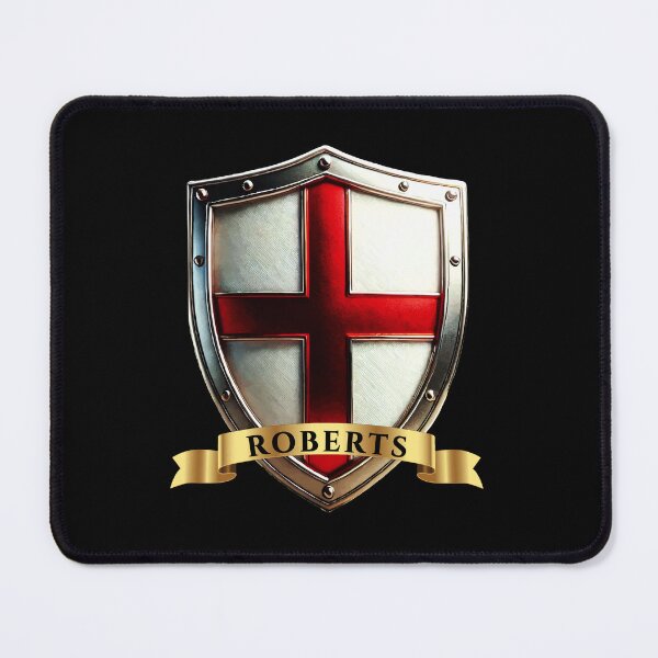 Item preview, Roberts English Shield  St George Cross with Bold Name Banner designed and sold by Highlandkings.