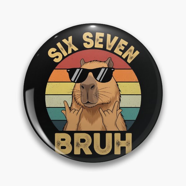 Artikelvorschau, sechs sieben Bruder Capybara Meme entworfen und verkauft von VividDripCo.