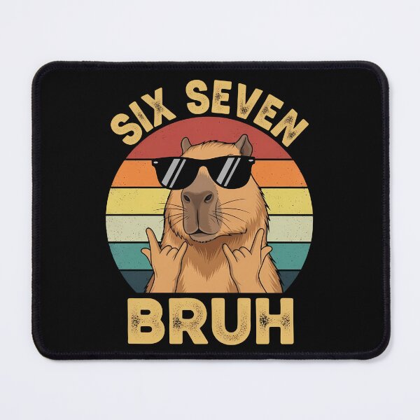 Artikelvorschau, sechs sieben Bruder Capybara Meme entworfen und verkauft von VividDripCo.