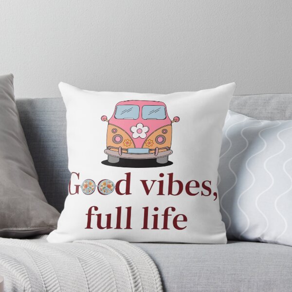 Item preview, Retro Hippie Van Good Vibes Full Life designed and sold by VibranPalette.