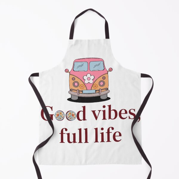 Item preview, Retro Hippie Van Good Vibes Full Life designed and sold by VibranPalette.