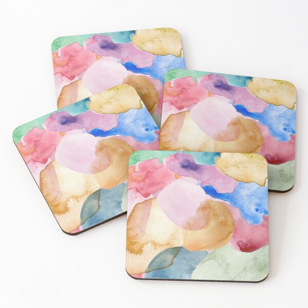 Item preview, Vibrant Watercolor Dreams - Abstract Color Blobs designed and sold by LoopyStudio.