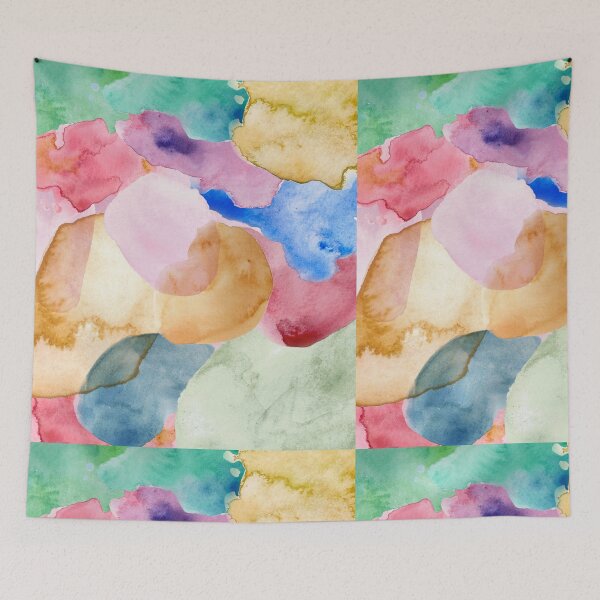 Item preview, Vibrant Watercolor Dreams - Abstract Color Blobs designed and sold by LoopyStudio.