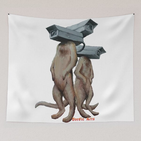 Item preview, Surveillance, cameras and meercats designed and sold by RogueSquirrel.