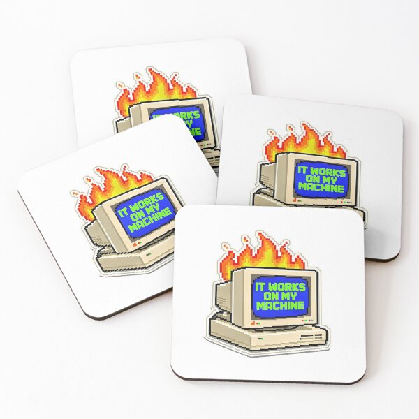 Item preview, It Works On My Machine - Funny Programmer Sticker designed and sold by StickerGlitch.
