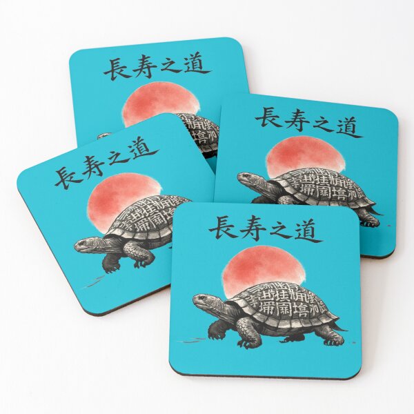 Item preview, Longevity Turtle Japanese Ink Tattoo Art designed and sold by wanado.