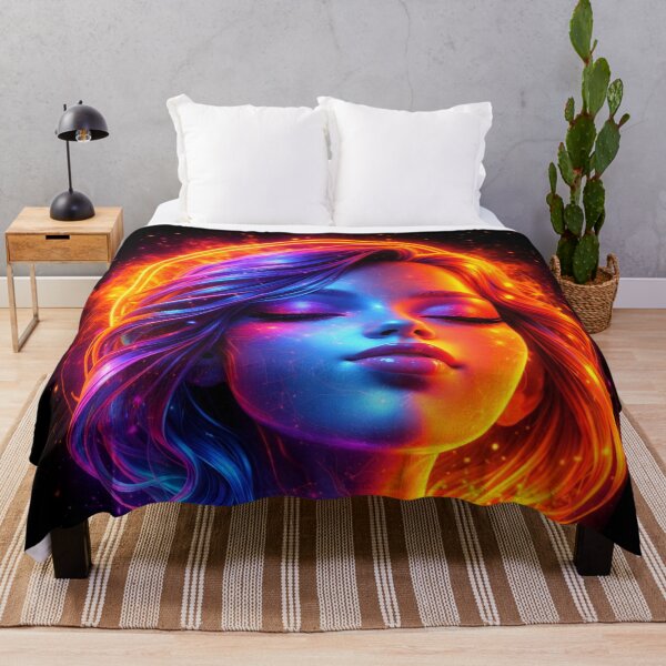 Item preview, Celestial Woman with Neon Aura designed and sold by Trove Designs.