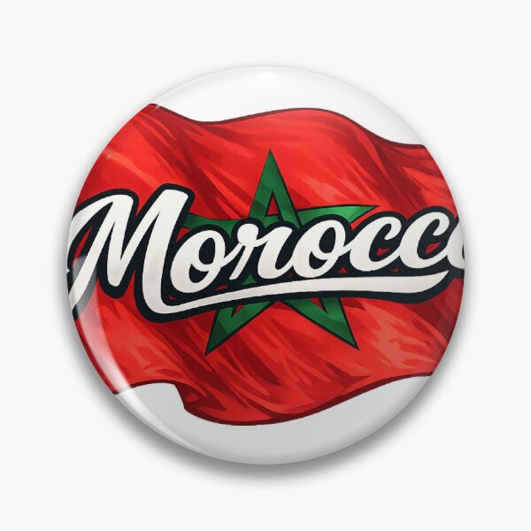 Item preview, Morocco Flag Design – Moroccan Pride Script Typography designed and sold by GarnerSupplyCo.