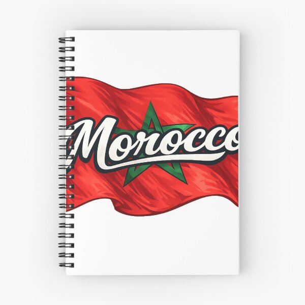 Item preview, Morocco Flag Design – Moroccan Pride Script Typography designed and sold by GarnerSupplyCo.