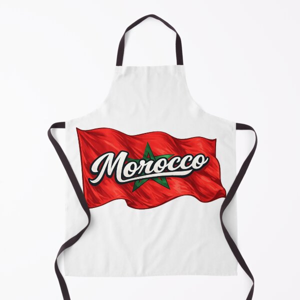 Item preview, Morocco Flag Design – Moroccan Pride Script Typography designed and sold by GarnerSupplyCo.