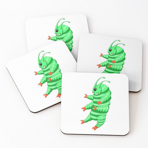 Item preview, Cute Green Alien Worm Monster Illustration designed and sold by mikemike33.