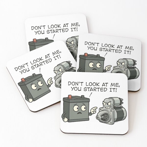 Item preview, Don’t Look at Me – Starter Motor Humor designed and sold by Automotive Art by Greg.
