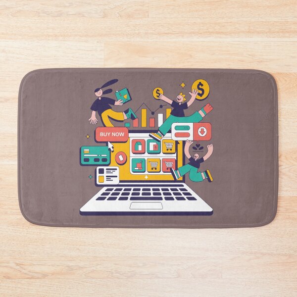Item preview, Sell Website – Modern Digital Business Illustration designed and sold by Liva Art.